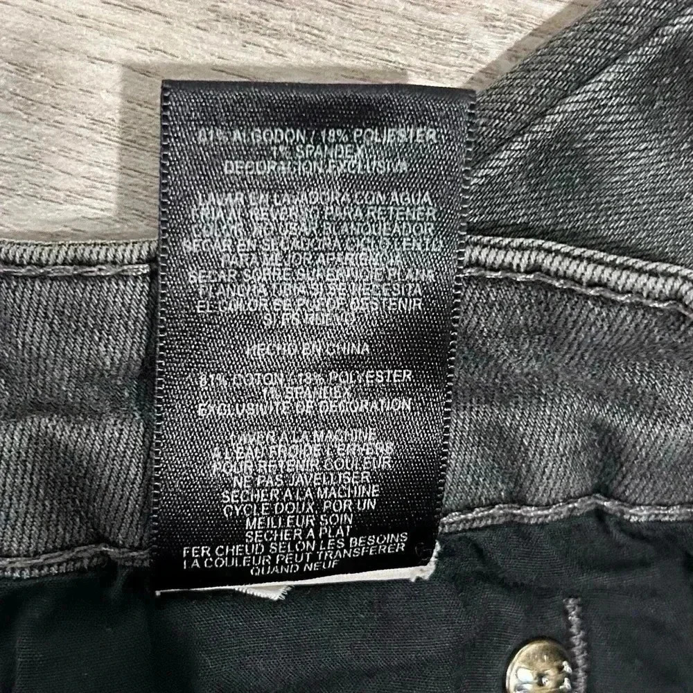 KUT From The Kloth Diana Skinny Mid Rise Jeans Dark Wash Black Denim Size 4 - Picture 7 of 11